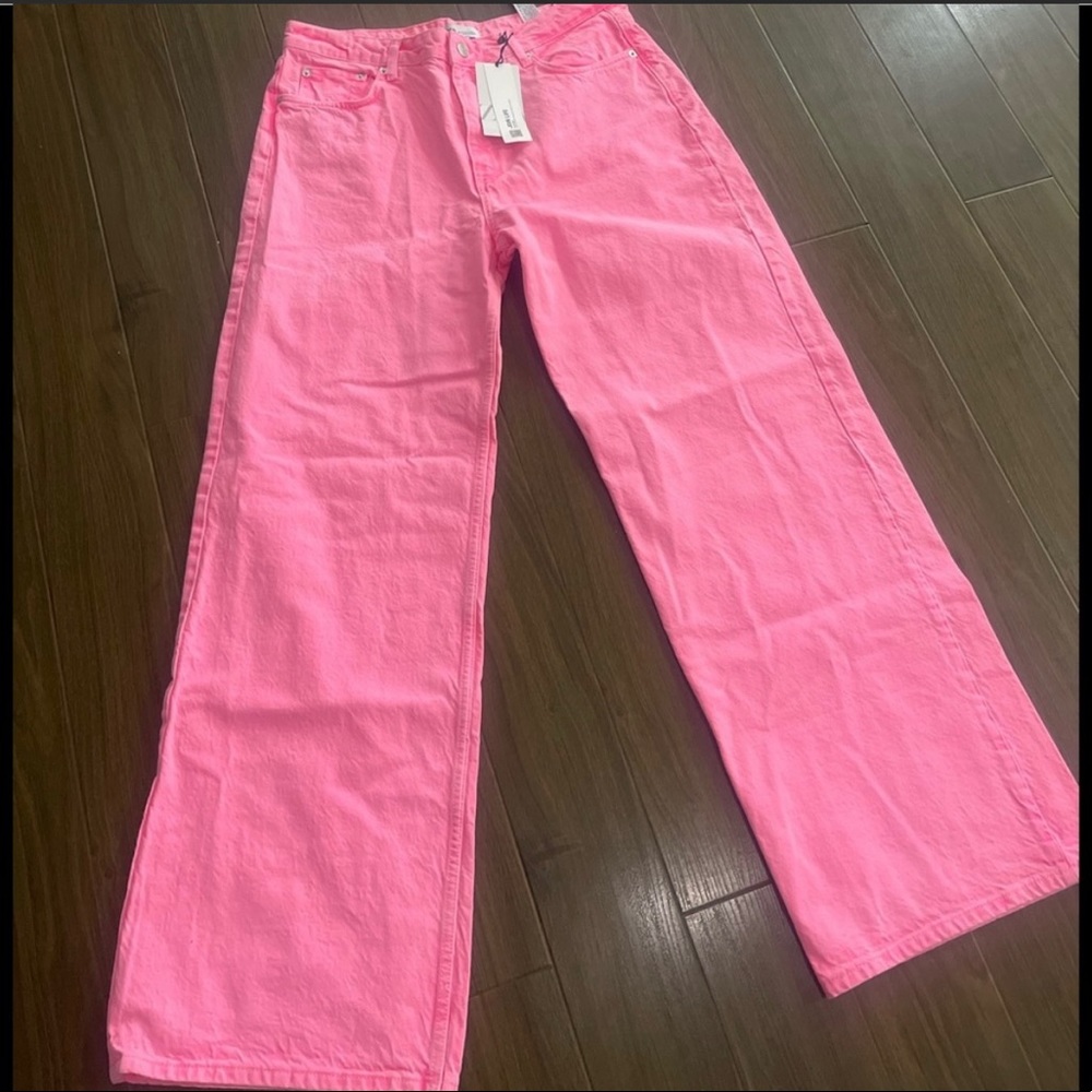 Zara Jeans - super wide leg, hot pink